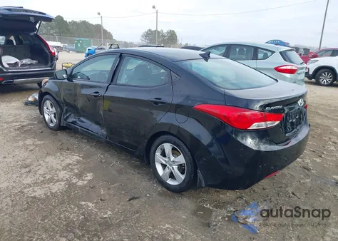 2012 Hyundai Elantra Gls (Ulsan Plant) from USA, damaged, VIN KMHDH4AE6CU332853